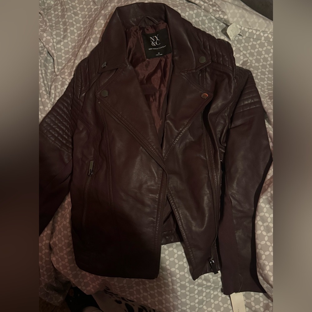New York & Company leather jacket